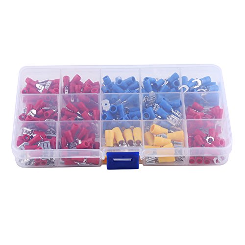 280pcs Electrical Sorthed Isolierte Drahtcrimps -Anschlusskit Set mit beliebten Größen, die für verschiedene Anwendungen geeignet sind von Zohisin
