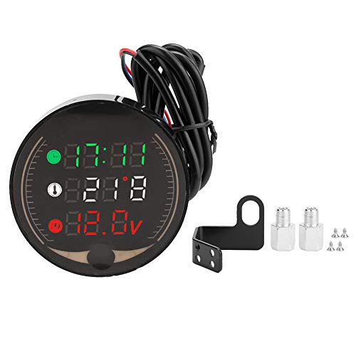 3-in-1-Motorradspannungsmeter-Thermometer Tenmometer Tachometer wasserdichtes LED-Messgerät Hochleistung Multifunktionelle Drei in einem digitalen Display zeigt Spannungskilometer 3-in-1-Motorradspannungsmeter-Thermometer Tenmometer Tachometer wasserdichtes LED-Messgerät Hochleistung Multifunktionelle Drei in einem digitalen Display zeigt Spannungskilometer von Zohisin