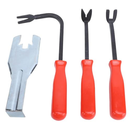 4 PCs Autotürtafelentferner Set Metall Auto Trim Rivet Pry Demontage Reparaturwerkzeug mit Fenstergriffe Clip -Entferner Universal für die meisten Autos bequemer Griff aus 4 PCs Autotürtafelentferner Set Metall Auto Trim Rivet Pry Demontage Reparaturwerkzeug mit Fenstergriffe Clip -Entferner Universal für die meisten Autos bequemer Griff aus von Zohisin