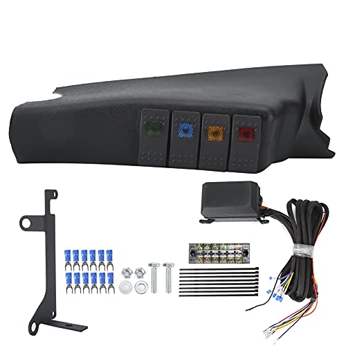 4 Rocker Eine Säule auf Off Controller Switch Panel -Kombination für JK von 2011 bis 2017 aus hochwertigem ABS -Material mit fortschrittlicher Wärme- und Überlastschutzdesign 4 Rocker Eine Säule auf Off Controller Switch Panel -Kombination für JK von 2011 bis 2017 aus hochwertigem ABS -Material mit fortschrittlicher Wärme- und Überlastschutzdesign von Zohisin