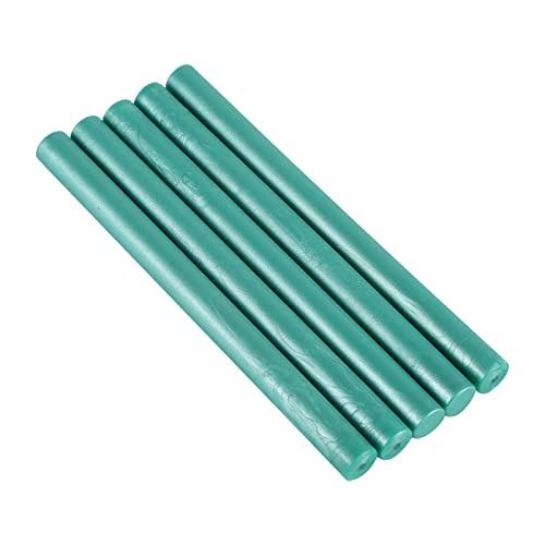 5pcs Peacock Green Seal Stempel Wach Sticks Vintage Sealing Wachs für Geburtstag Hochzeitseinladungskarten Antike Manuskript Verwendung (Green) von Zohisin