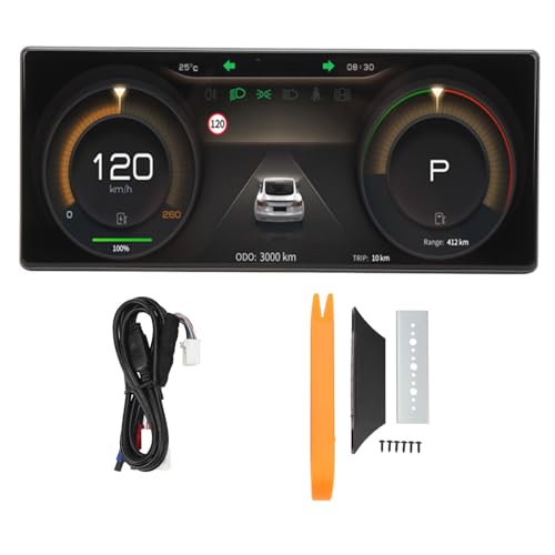 9in IPS Bildschirmauto -Armaturenbrettanzeige HUD LCD Instrument Cluster Ersatz für 3 y (lntel Atom) von Zohisin