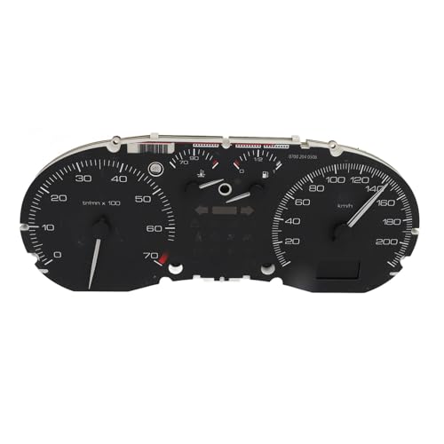 CAR COMBINATION INSTRUMENT HIGH ACCURACY MANUAL TEMP METER FUEL METER TACHOMETERS REPLACEMENT FOR 307 ABS MATERIAL EASY INSTALLATION CLEAR DISPLAY AND MULTIFUNCTIONAL USE von Zohisin