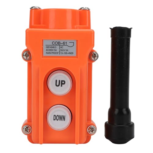 Crane Controller AC250V AC500V 5A Einfach zu bedienend Regendicht klein nach oben nach oben Hubschalter Leicht und kompakt für universelle Hebemaschinen aus Premium -ABS -Material Crane Controller AC250V AC500V 5A Einfach zu bedienend Regendicht klein nach oben nach oben Hubschalter Leicht und kompakt für universelle Hebemaschinen aus Premium -ABS -Material von Zohisin
