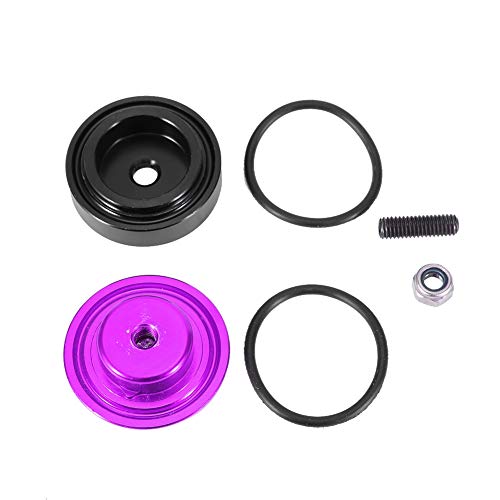 Fahrzeug Heck -Wischer -Steckerabdeckungskit Aluminiumlegierung Accessoire für mehreren Farben ca. 40 mm Größe (Lila) von Zohisin