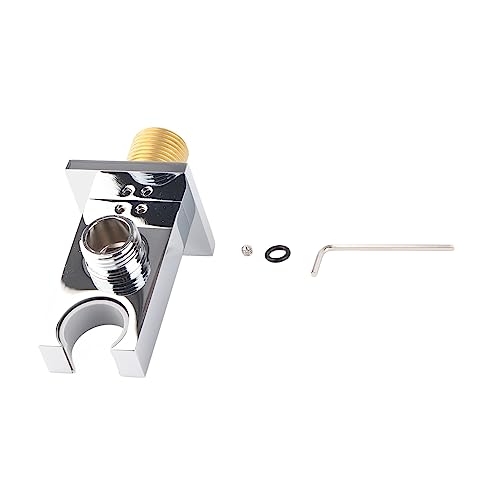 Messing Duschstabehalter Halterungsmontage Set Duschauslassanschluss Handheld Duschkopfhalterung Ellbogen für Schlauchkompatibel mit den meisten Handheld -Duschen und Bidet von Zohisin