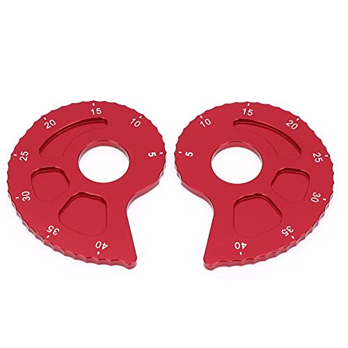 Motorradkette Einstellungsregler Regler CNC Aluminiumlegierung Ersatz für DRZ 400E 400S 2000-2021 Ideal für die Wartung der Motorradkette Wartung hoher Starrheit Korrosion RESI (Red) von Zohisin