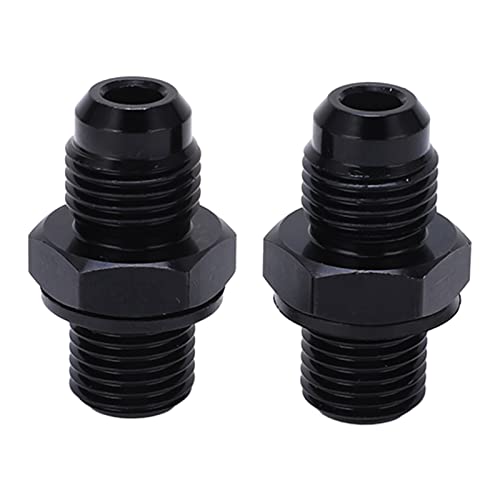 Paar 6an bis /4nps Getriebeölkühler -Apter - -Aluminiumlegierung rostfrohdes Kurztyp -Premium und zum Umwandeln von Schnellanschlusslinien in einen Gummi- oder PTFE -Schlauch (Kurz) von Zohisin
