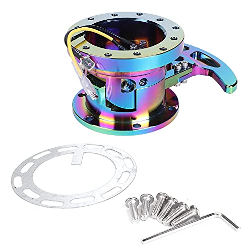 Tilt Flipped Racing Steering Wheel Quick Release Hub Kit Removable Adapter Enhance Driving Ease and Durability for Cars With Racing Stainless Steel Approx 82x60mm (Glänzend; 3x2,6 mm) von Zohisin