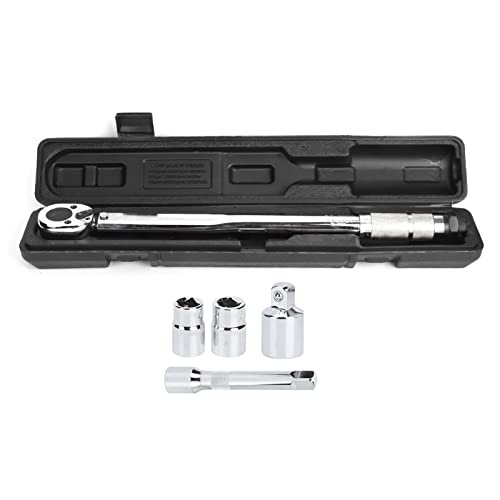Zohisin 1/2in 28-210 nm Drehmomentschlüssel Hochgenauige Voreinstellung Spanner Auto Reparaturwerkzeuge (with Accessories 1/2" fixed) von Zohisin
