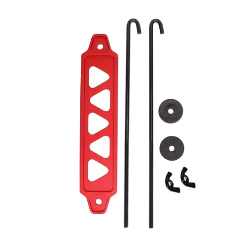 Zohisin Aluminum Alloy Battery Tie Down Mount Bracket A Sturdy And Solution For Securing Your Car Battery Compatible With A Wide Of Battery Sizes Including 21 21R 22F 22HF 22R And More (Red) von Zohisin