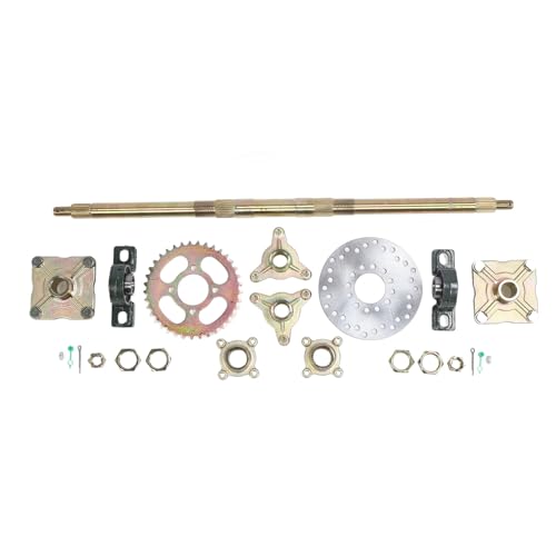 Zohisin Rear Axle Assembly Kit Enhanced Performance With Fixed Brake Disc Crankset 4 Holes Ideal For DIY Rebuilding 50 To ATVs Quads And Drift Trikes With 710mm Axle Size Zohisin Rear Axle Assembly Kit Enhanced Performance With Fixed Brake Disc Crankset 4 Holes Ideal For DIY Rebuilding 50 To ATVs Quads And Drift Trikes With 710mm Axle Size von Zohisin