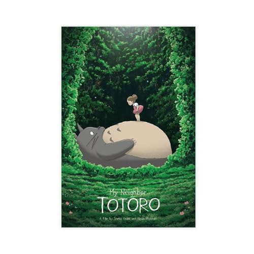 ZoiKom My Neighbor Totoro Poster (3) Leinwand Poster Schlafzimmer Dekor Sport Landschaft Büro Zimmer Dekor Geschenk ungerahmt 30 x 45 cm von ZoiKom