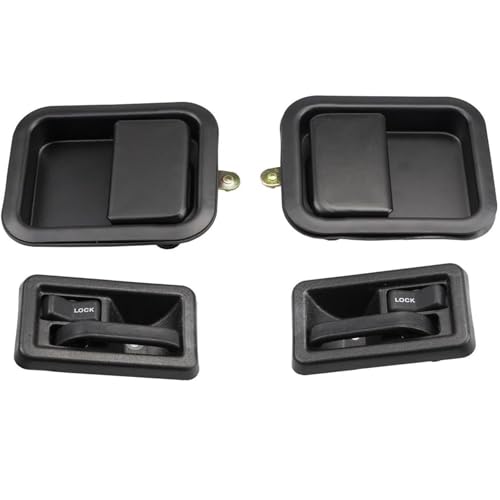 Zoinary Autogriff Äußere Türgriff für Jeep 1987-2006 CJ 1976-1986 1 Set Auto InteriorExterior von Zoinary