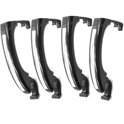 Zoinary Autogriff Auto Außentürgriff Q7 2007-2015 für Smart Sensor Außentürgriff 4L0837205A 4L0837205B(4 PCS Black) von Zoinary