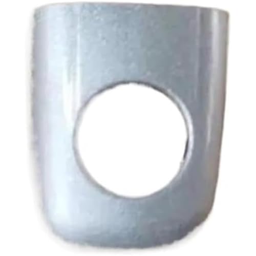 Zoinary Autogriff Auto Links Außentür Griff Automobil Vorne Hinten Kleine Abdeckung Unlackiert Weiß Silber für Peugeot 307(Silver Fl With Hole) von Zoinary