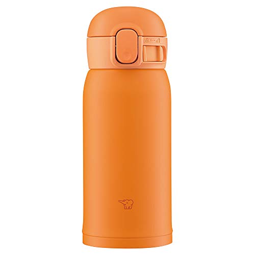 Zojirushi SM-WA36-DA Trinkflasche One-Touch Edelstahlbecher nahtlos 35,5ml (0,36L) orange von Zojirushi