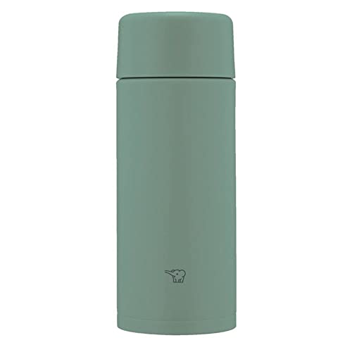 Zojirushi SM-ZB36-GM Wasserflasche, nahtlos, 360.8 ml (360 ml), Schraube, Edelstahlbecher, mattgrün, integriertes Sieb und Unterlegscheibe, leicht zu reinigen, nur 2 Stück von 象印マホービン(ZOJIRUSHI)