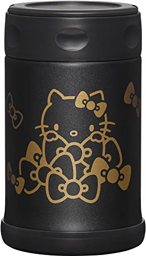 Zojirushi SW-EAE50KTBA Edelstahl-Lebensmittelbehälter, 500 ml, Hello Kitty Collection, Schwarz von Zojirushi