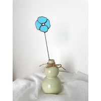 Blauer Himalayan Mohn, Buntglas Mohn, Buntglas Blume, Blaue Mohnblumen, Buntglas Blumen, Blumen Pflanzenstecker von ZokaKurylov