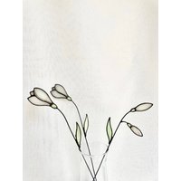 Schneeglöckchenstrauß, 3 Stiele Set, Buntglas Blumen, Buntglas-Schneeglöckchen, Blumen Pflanzenstecker von ZokaKurylov
