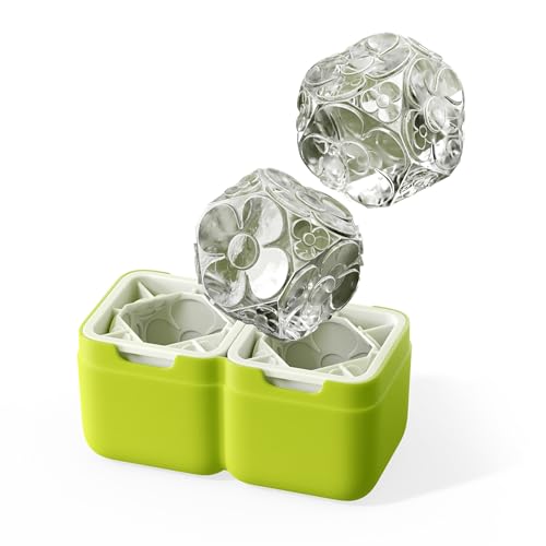Zoku Das Deko-Eisform-Set lässt zwei einzigartige Formen auf einmal, übergroße Würfel schmelzen langsamer als durchschnittliche Eiswürfel, Partys, Sudowners, Gin & Tonics, Spaß, Gartenpartys, Grillen, von Zoku