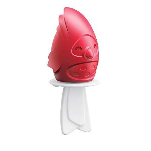 Zoku Eisformen Ice Pop Vogel 45ml in rot, Kunststoff, 28x28x12 cm von Zoku