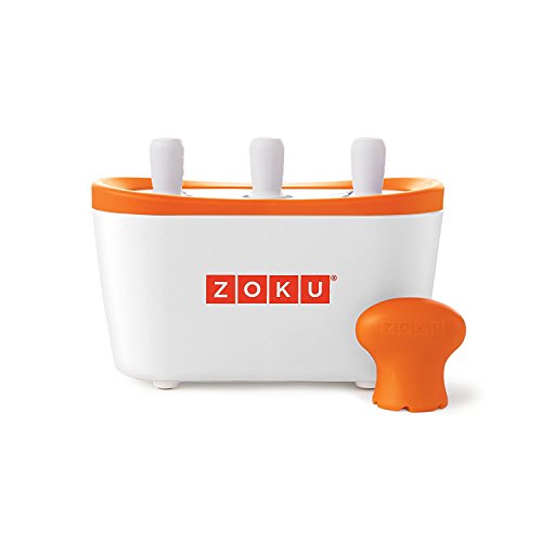 Zoku POP-Eiszubereiter für 3 EIS am Stiel, Kunststoff, White, 28x28x12 cm von Zoku