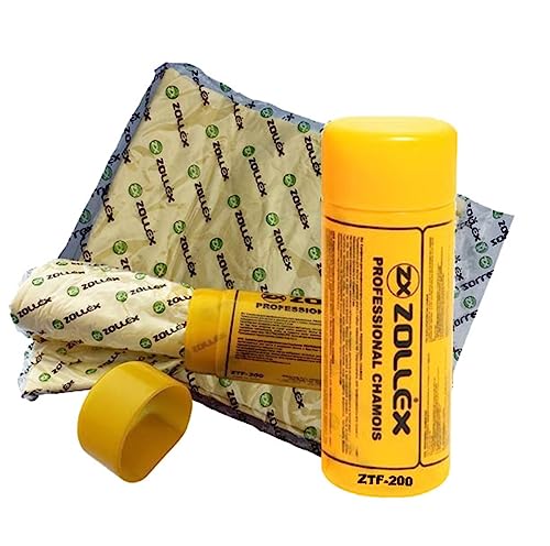 Zollex GmbH NEU Fensterleder Profi Auto Ledertuch Autoleder Lappen Profi Ledertuch 32x43cm Hochwertiges Reinigunstuch für streifenfreie Reinigung Ultra saugfähig von Zollex GmbH