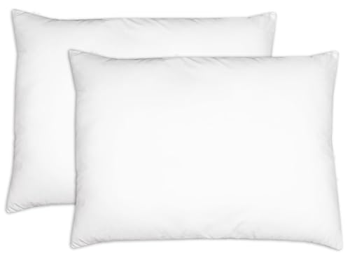 ZOLLNER 2er Set Kopfkissen - Made in Germany – Polyesterfüllung - Bezug aus hochwertigem Polyester - waschbar bis 60°C - 40x60 cm - Hotelqualität - Oeko Tex® Zertifiziert von ZOLLNER