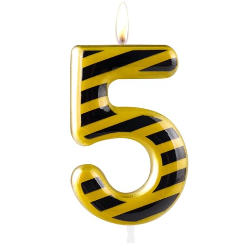 Zolunu Konstruktion Geburtstag Kerze, Metallic Bau Themed 5 Geburtstag Kuchen Kerze, Nummer 5 Kerze, Geburtstagskuchen Topper für Jungen Mädchen Kinder Party Dekorationen Zubehör Geburtstagsgeschenke Zolunu Konstruktion Geburtstag Kerze, Metallic Bau Themed 5 Geburtstag Kuchen Kerze, Nummer 5 Kerze, Geburtstagskuchen Topper für Jungen Mädchen Kinder Party Dekorationen Zubehör Geburtstagsgeschenke von Zolunu