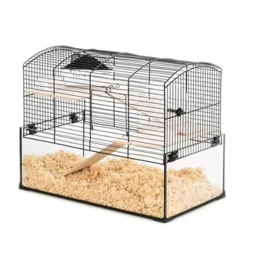 ZOLUX Neo Panas small cage with Glass Litter Box- Black von ZOLUX