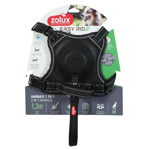 Zolux - Geschirr und Leine mit integriertem Aufrollmechanismus M schwarz für Hunde max. 33 kg Zolux - Geschirr und Leine mit integriertem Aufrollmechanismus M schwarz für Hunde max. 33 kg von Zolux