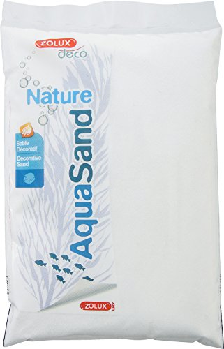 Zolux Kies Natur für Aquarium Cristobalit Iceberg von 0,15 bis 0,6 mm granulométie – 0,8 kg von Zolux