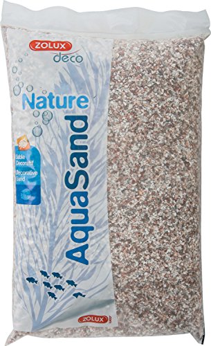 Zolux Kies Natur für Aquarium Cristobalit Pink von 1,6 bis 3 mm granulométie – 4 kg von Zolux