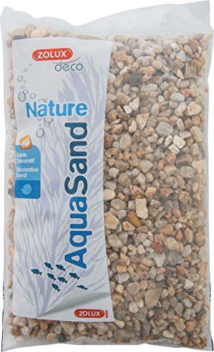 Zolux Kies Natur für Aquarium Quartz Große von 3 bis 8 mm von granulométie – 1 kg von Zolux