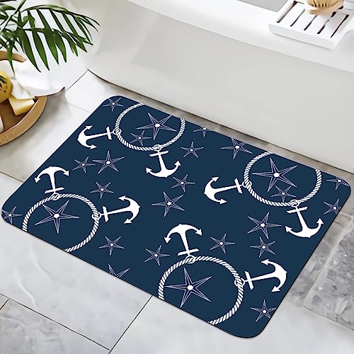 Zomer Badematte rutschfest 40x60cm Badezimmerteppich Mikrofaser Badteppich schnelltrocknende Badematten, für Badewanne Dusche Home Badezimmer, mit Anker von Zomer