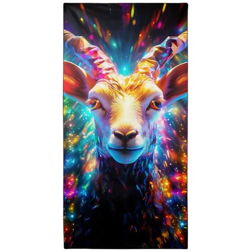 Zomer Strandtuch groß 90x180 cm Badetuch mit Schafe Badetuch Hochwertiges Schnelltrocknend Mikrofaser Towel mit Motiv Zomer Strandtuch groß 90x180 cm Badetuch mit Schafe Badetuch Hochwertiges Schnelltrocknend Mikrofaser Towel mit Motiv von Zomer
