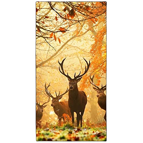 Zomer Strandtuch groß 90x180 cm Schnelltrocknendes Mikrofaser Bedrucktes mit Bighorn Hirsch Motiv Zomer Strandtuch groß 90x180 cm Schnelltrocknendes Mikrofaser Bedrucktes mit Bighorn Hirsch Motiv von Zomer
