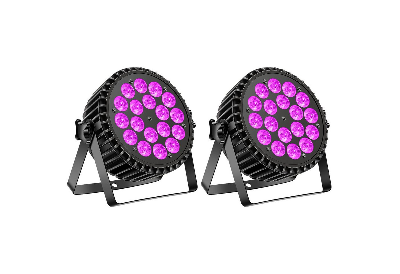 ZonQoonz Discolicht 144W UV+RGB LED Par-Scheinwerfer DMX für DJs Hochzeitsfeiern Bühnen von ZonQoonz