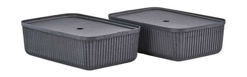 Aufbewahrungsbox 17,0 l 2er-Set Pulp Black von Zone Denmark