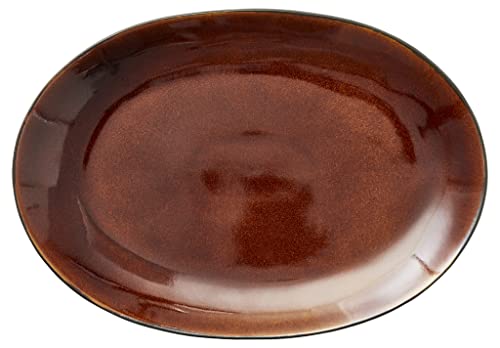 BITZ Dish 36 x 25 cm black/amber von Zone Denmark