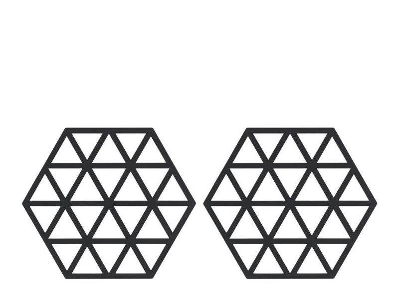 Zone Denmark Platzset Zone DenmarkTischschoner Black Triangles 2er Set von Zone Denmark