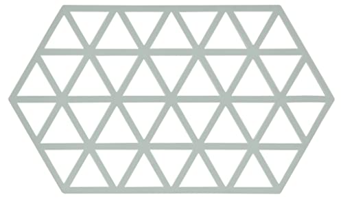 Zone Denmark, Triangles Topfuntersetzer/Untersetzer für Auflauf-/Ofenformen, Silikon, 24 x 14 cm, hellblau (Nordic Sky) von Zone Denmark