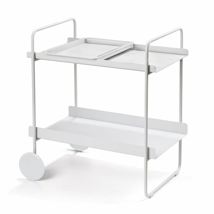 Zone Denmark A Cocktail Barwagen Trolley Hellgrau Servierwagen Küchenwagen Wagen B-Ware von Zone Denmark