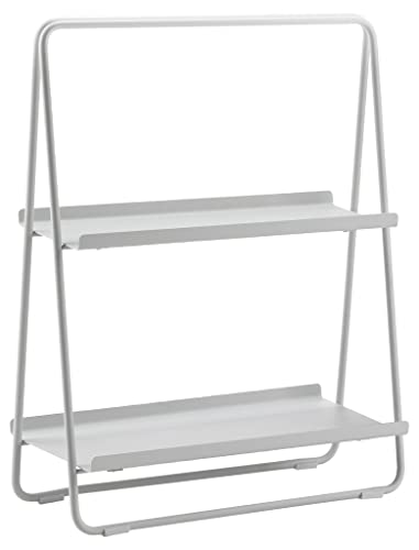 Zone Denmark A-Table Kleines Regal, Standregal aus Metall, 43 x 23 x 58 cm, Soft Grey (Grau) von Zone Denmark