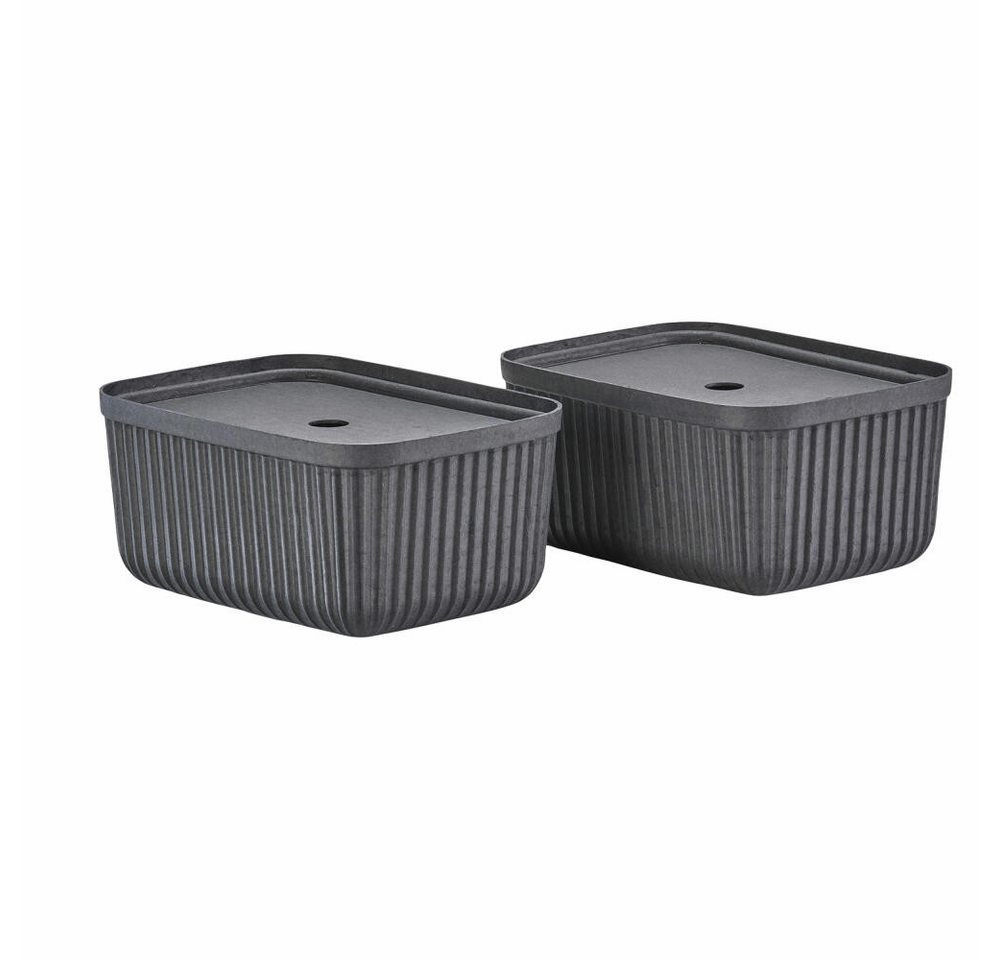 Zone Denmark Aufbewahrungsbox Pulp Black 2er Set, 32 x 23 cm (Set, 2 St) von Zone Denmark