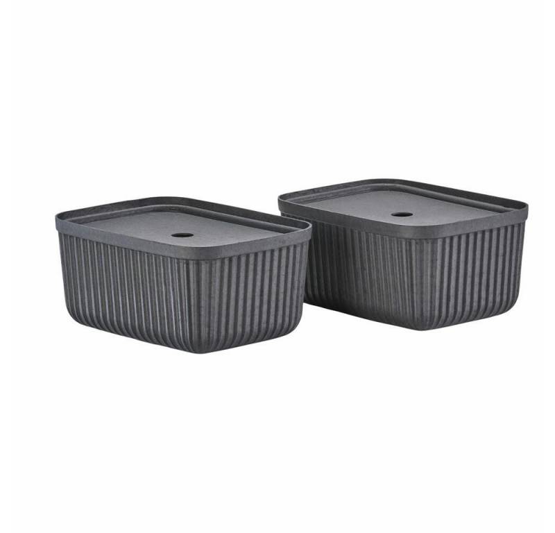 Zone Denmark Aufbewahrungsbox Pulp Black 2er Set, 32 x 23 cm (Set, 2 St) von Zone Denmark