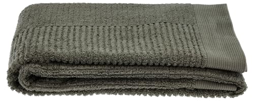 Zone Denmark Classic Handtuch, Badehandtuch, Duschtuch aus 100% Bio-Tex-Zertifizierter Baumwolle, Schnelltrocknend, 70x140 cm, Olive Green (Grün) von Zone Denmark