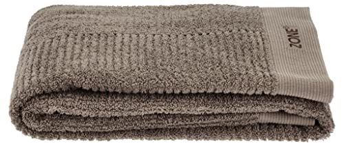 Zone Denmark Classic Handtuch, Badehandtuch, Duschtuch aus 100% Bio-Tex-Zertifizierter Baumwolle, Schnelltrocknend, 70x140 cm, Taupe (Braun) von Zone Denmark